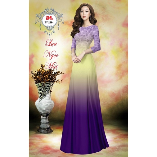 vải áo dài Ombre