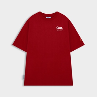 Áo thun nam nữ unisex outerity collection té / màu đỏ - ato1015