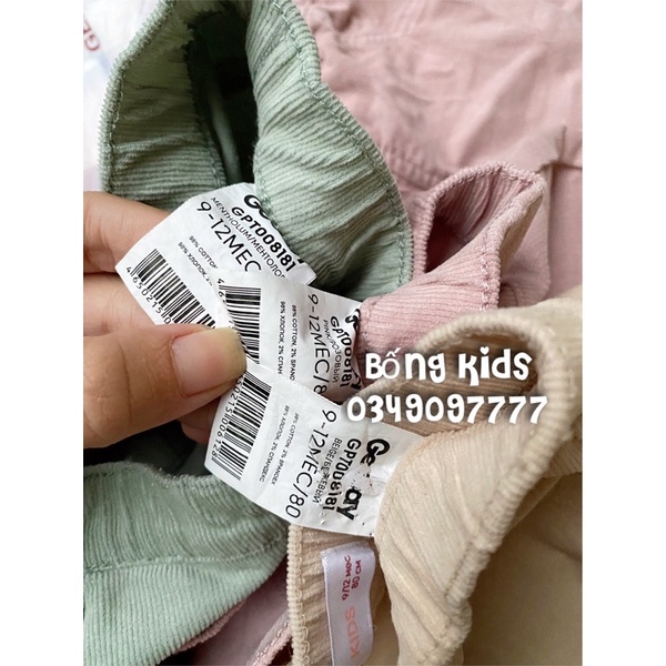 Quần Tregging Nhung Bé Gái Basic GJ