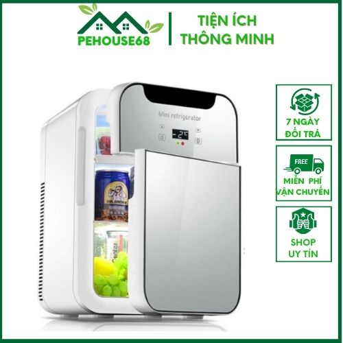 Tủ lạnh mini đựng mỹ phẩm, trữ sữa mẹ Musibao 20L - Chính hãng, Màn hình Led nóng lạnh 2 chiều, dùng được trên xe hơi