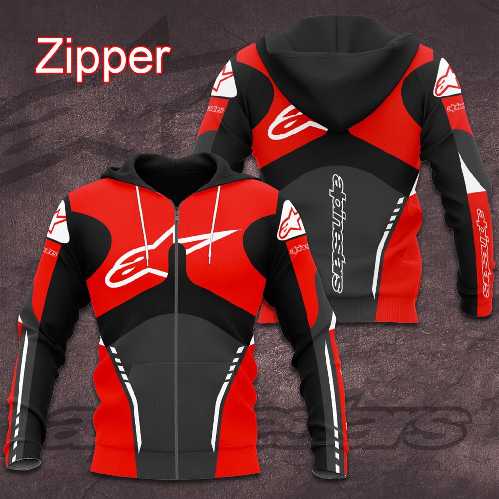 Áo Khoác hoodie Chui Đầu Có Khóa Kéo In Logo alpinestars Thời Trang Mùa Xuân Mới 2023 Cho Nam Và Nữ
