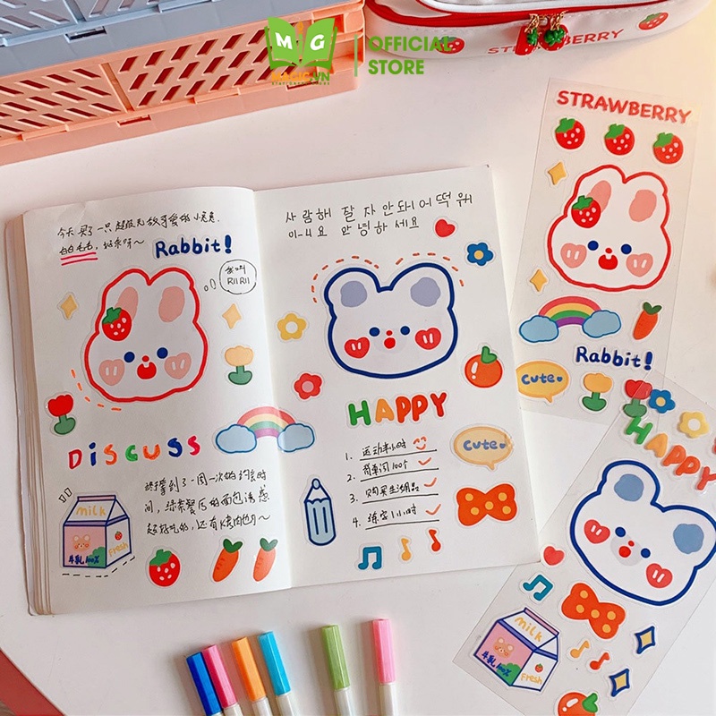 Sticker Hình Dán Cute Trang Trí Sổ MAGIC Nhãn Dán Mũ Bảo Hiểm, Điện Thoại, Máy Tính, Laptop, Bình Nước Dễ Thương S1