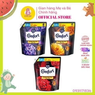 [Hoả Tốc] Nước Xả Vải  COMFORT DẠNG TÚI 3.8L Hương Nước Hoa Thiên Nhiên Bella (Tím Đen) Sophia (Vàng Đen) Jennie ( Đỏ