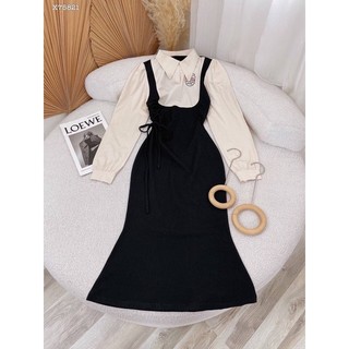 ĐẦM POLO MIDI RÚT EO