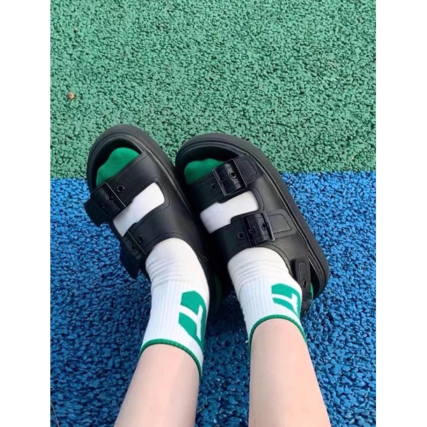 Sandal Đế Cao hai màu Cá Tính Ulzzang hottrend