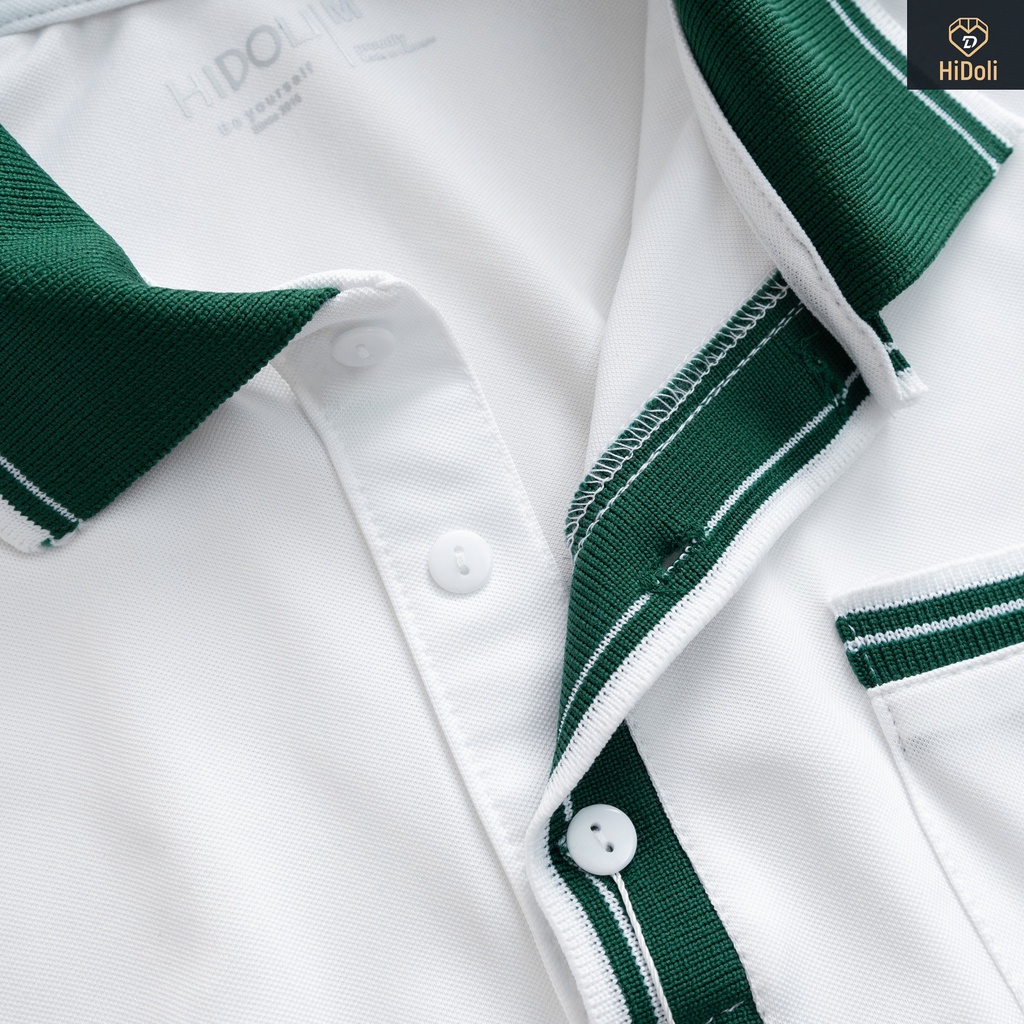 Áo thun nam cổ bẻ chất liệu vải cá sấu Cotton, áo polo nam nữ có TÚI 2023 lên dáng chuẩn đẹp 02