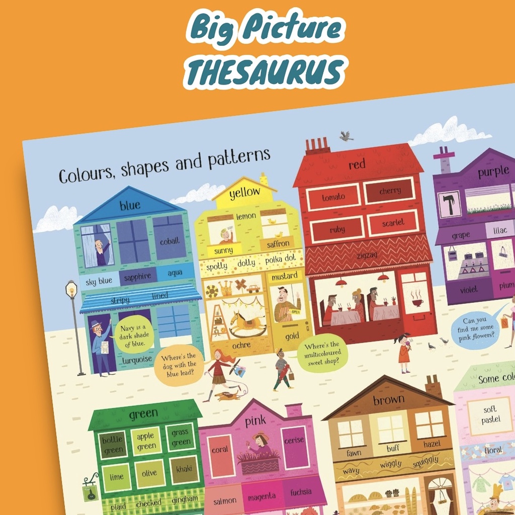 Sách từ điển tiếng anh Big Picture Thesaurus Usborne Tra cứu từ đồng