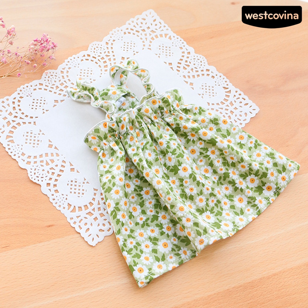 [Hot]♝Đầm Hoa Hai Dây Chống Nắng Thời Trang Dành Cho Cún Cưng