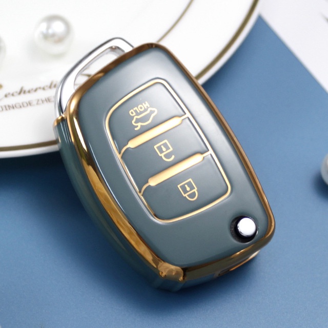 Bao Da, Ốp Bảo Vệ,Vỏ Bọc Chìa Khóa Ô Tô Hyundai Accent Blue 2013 2017,Stargazer bản TC,Solati,Elantra 2013 2015,i10 Base