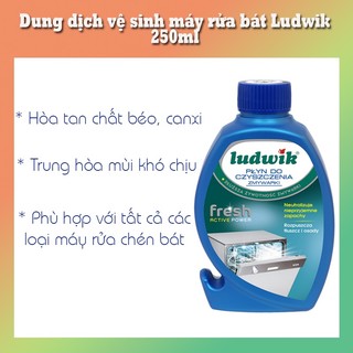Chai vệ sinh máy rửa chén bát Ludwik 250ml, xuất xứ Ba Lan