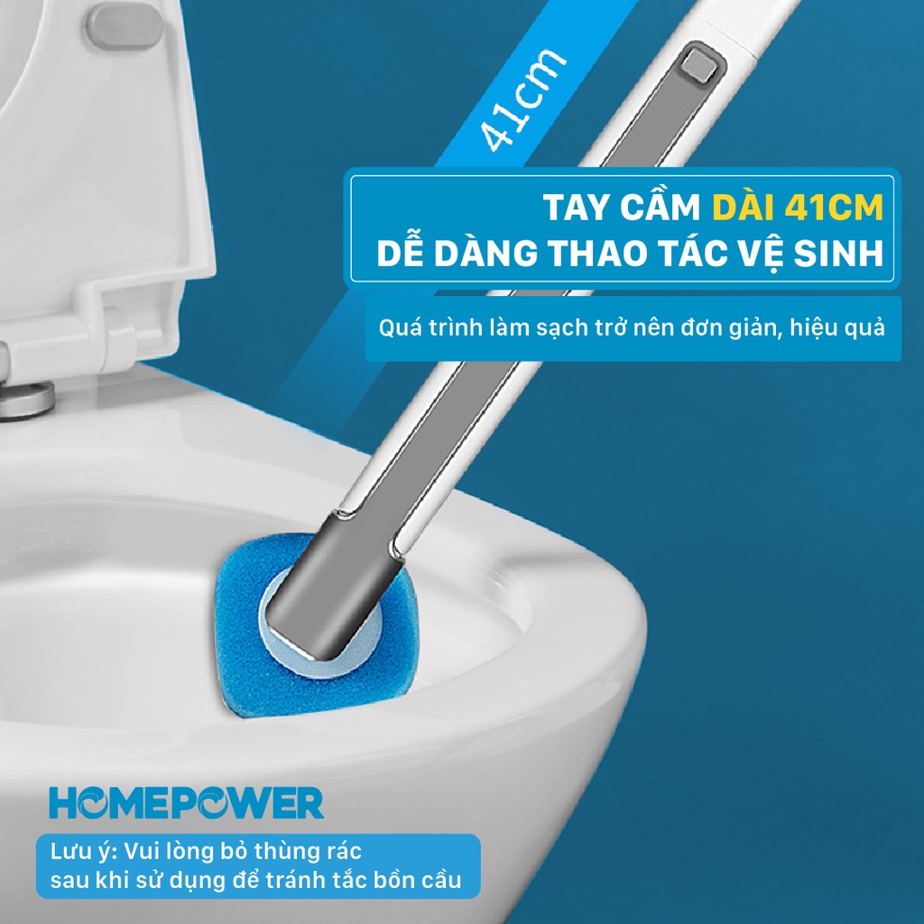 Chổi Cọ Nhà Vệ Sinh, Bồn Cầu Dùng 1 Lần Tiện Lợi Hommepower TP-01
