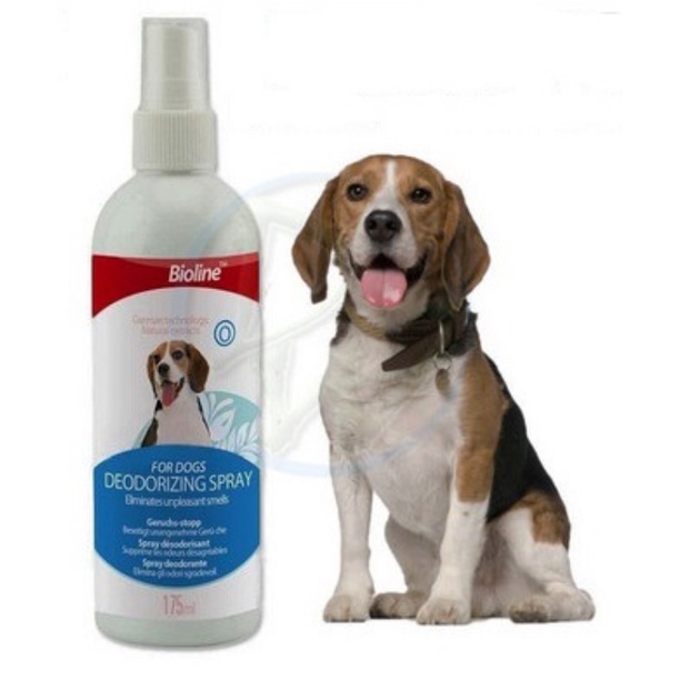 Xịt khử mùi hôi cho chó Deodorizing Spray for dog 175ml - Thương hiệu Bioline