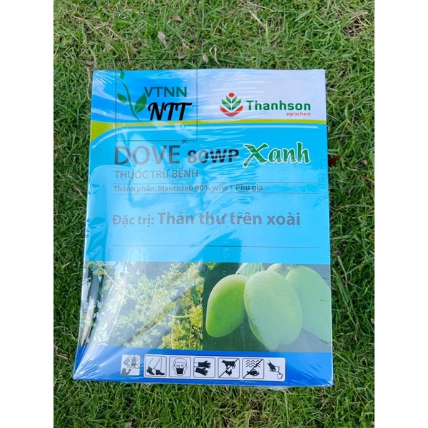 Thuốc trừ bệnh DOVE 80WP (bột xanh) hộp 1kg Đặc trị thán thư trên Xoài - VTNN Nguyễn Thanh Tuyền