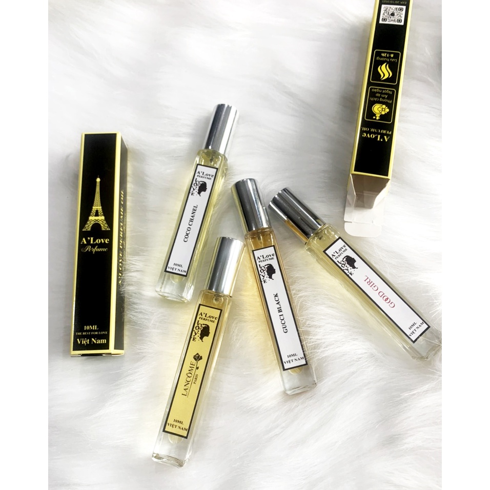 Tinh Dầu Nước Hoa A'Love Good Girl, Cocochanel... Ngọt Ngào, Gợi Cảm 10ml - Dạng Xịt ( Lưu hương 8-12 tiếng)