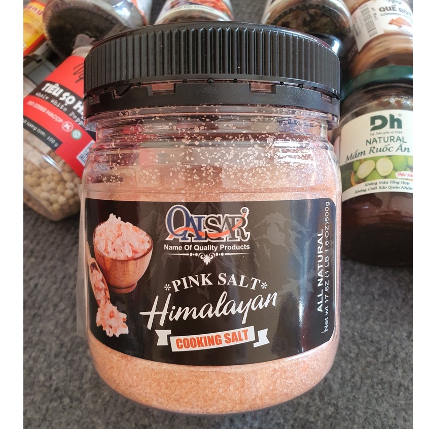 Muối Hồng Himalayan Qaisar Hạt Mịn - Pink Salt Himalayan 500g