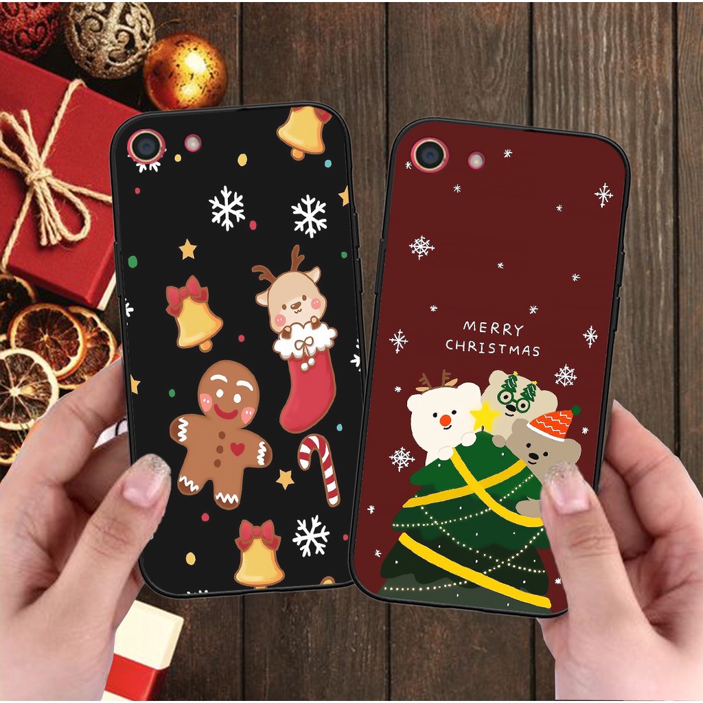 Ốp Oppo F1s / F3 / F3 Lite / F3 Plus chủ đề gấu giáng sinh vui nhộn , Noel dễ thương