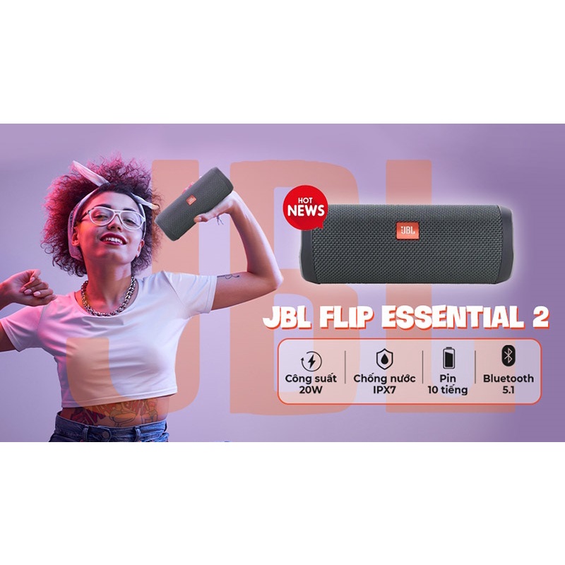 LOA JBL FLIP ESSENTIAL 2 - Hàng new 100%  chính hãng bảo hành 1 năm