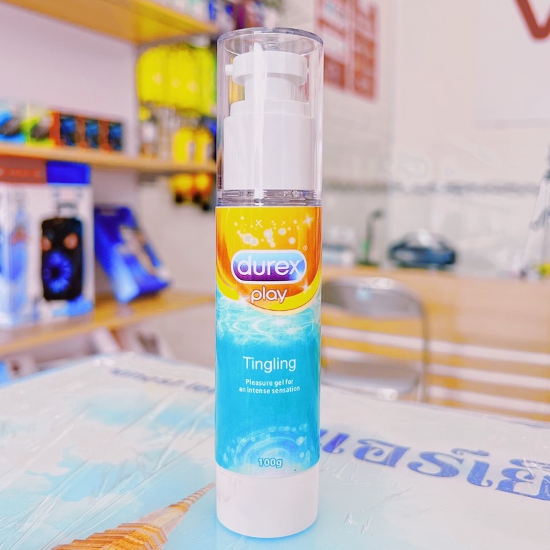 Gel bôi trơn Durex Play Warming vị bạc hà mát lạnh 100ml, gel bôi trơn durex gốc nước tăng khoái cảm khi quan hệ