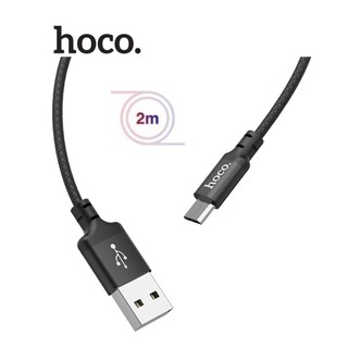 Cáp sạc dây dù Hoco X14 Micro đầu sạc chống gãy gập cho Android dài 2M