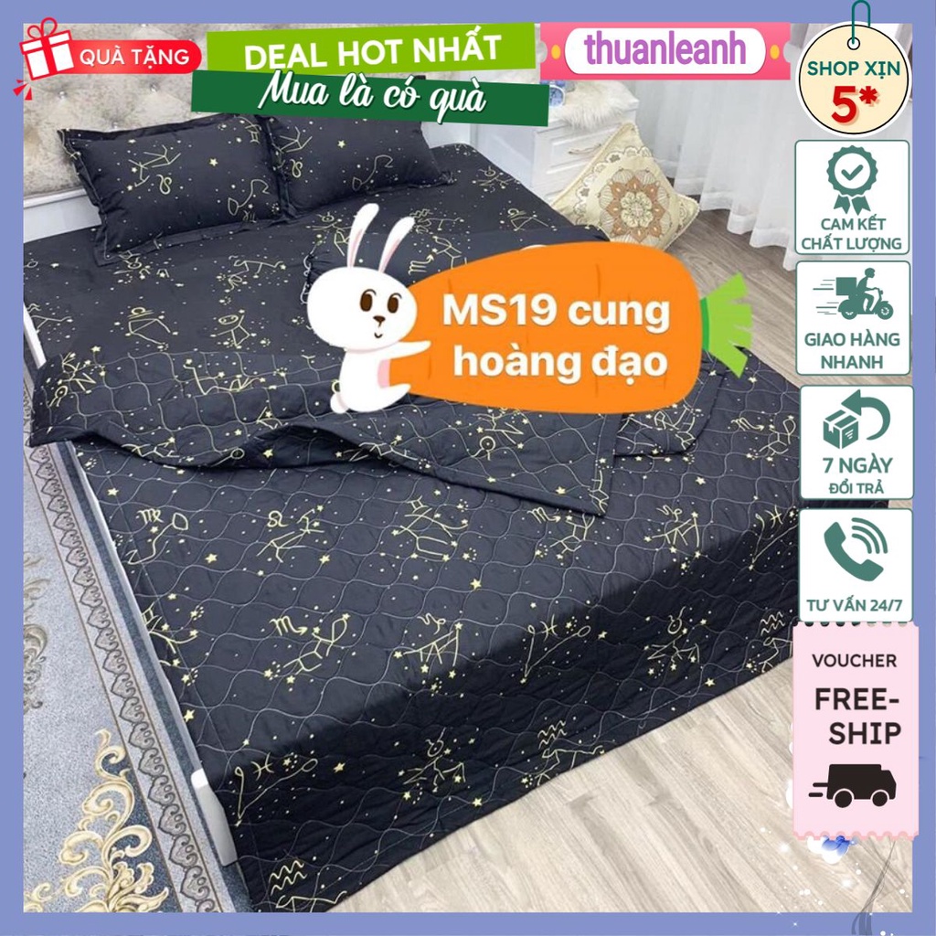 Vỏ ga bo chun bọc đệm, 1m6,1m8,2m, nhiều mẫu xinh tươi - mẫu cung hoàng đạo