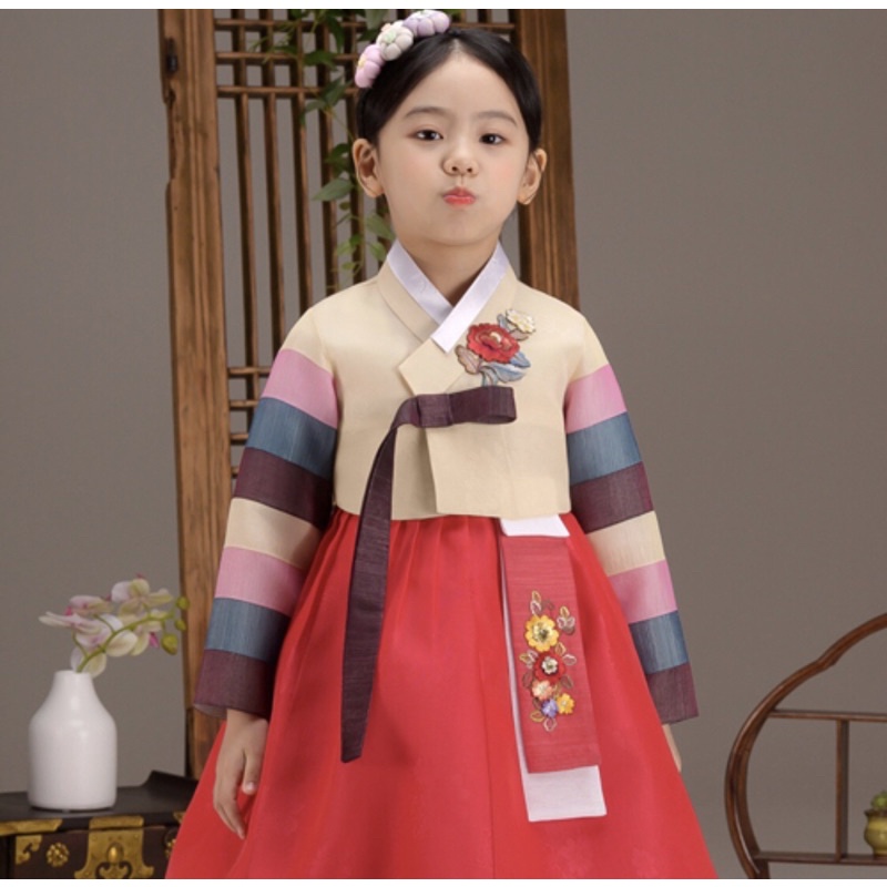 Bộ Hanbok bé gái chuẩn hàn 100% ảnh chụp thật+ảnh khách mặc