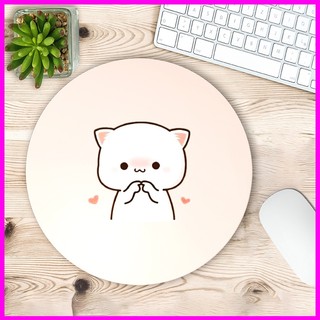 Miếng lót chuột mèo cute hình tròn đường kính 20x20cm