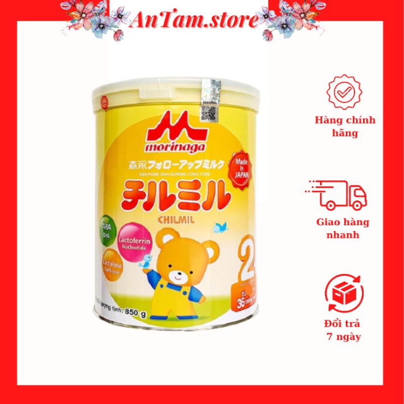 Sữa Morinaga nhập khẩu số 2 lon 850g ( date t9/2023)