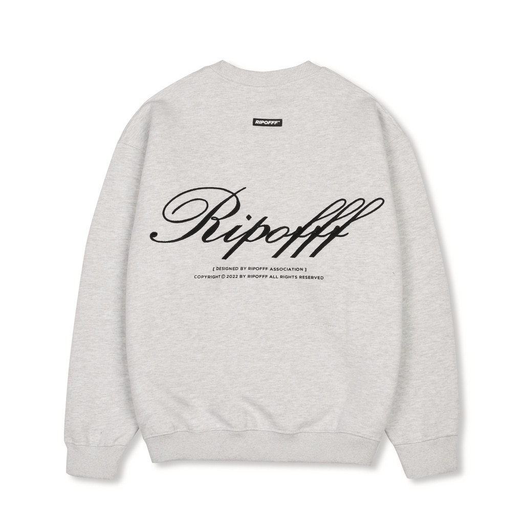 RIPOFFF Logo Sweater 2.0 - Cream