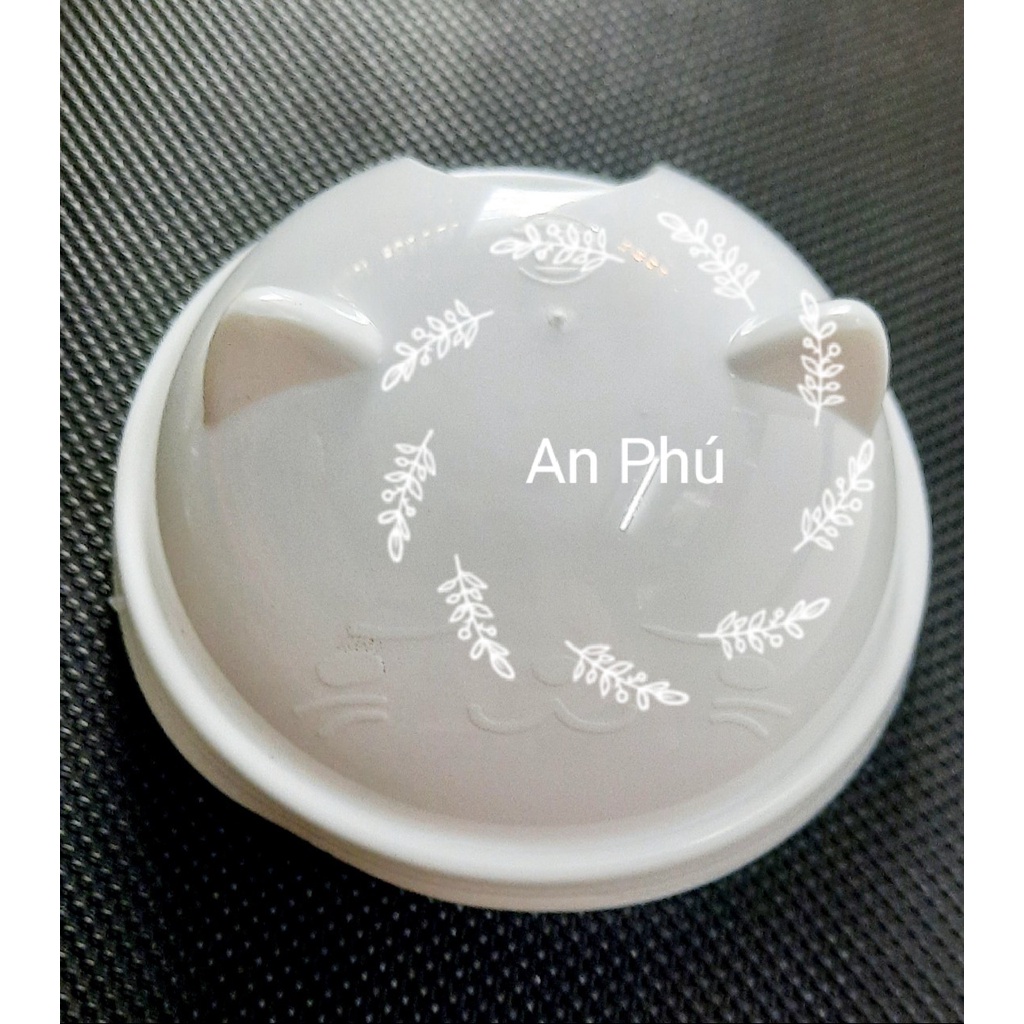 50 Ly nhựa PP nắp Gấu nắp Mèo 500ml 700ml
