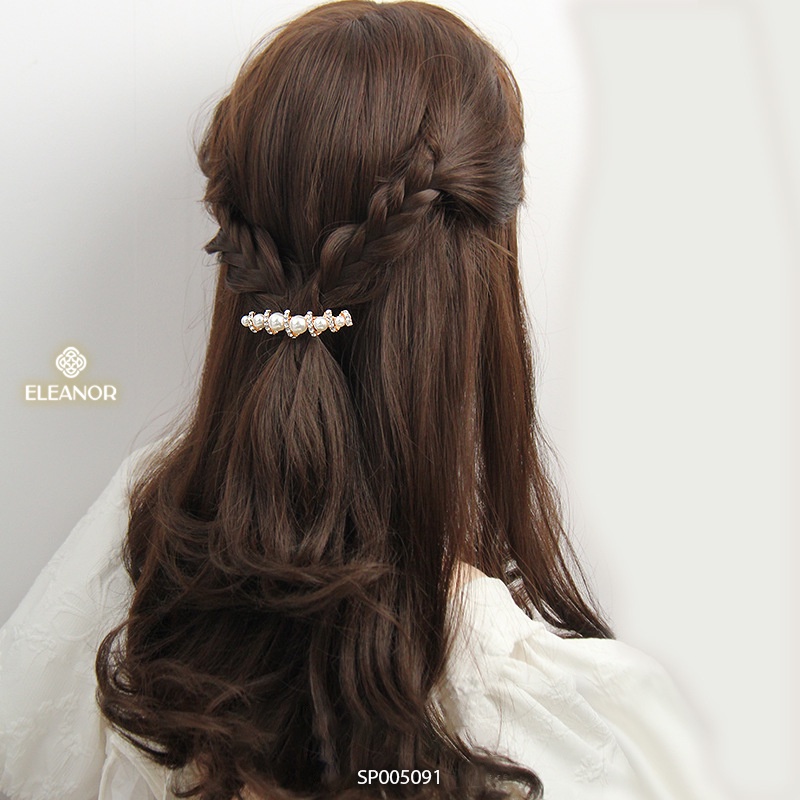 Kẹp tóc nữ Eleanor Accessories đính ngọc nhân tạo xinh xắn phụ kiện tóc thanh lịch