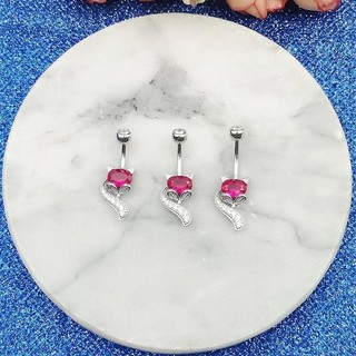 khuyên rốn bạc chuẩn hình hồ ly