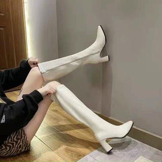 Boots - Bốt đùi 988 - 9010 da bóng gót số 7