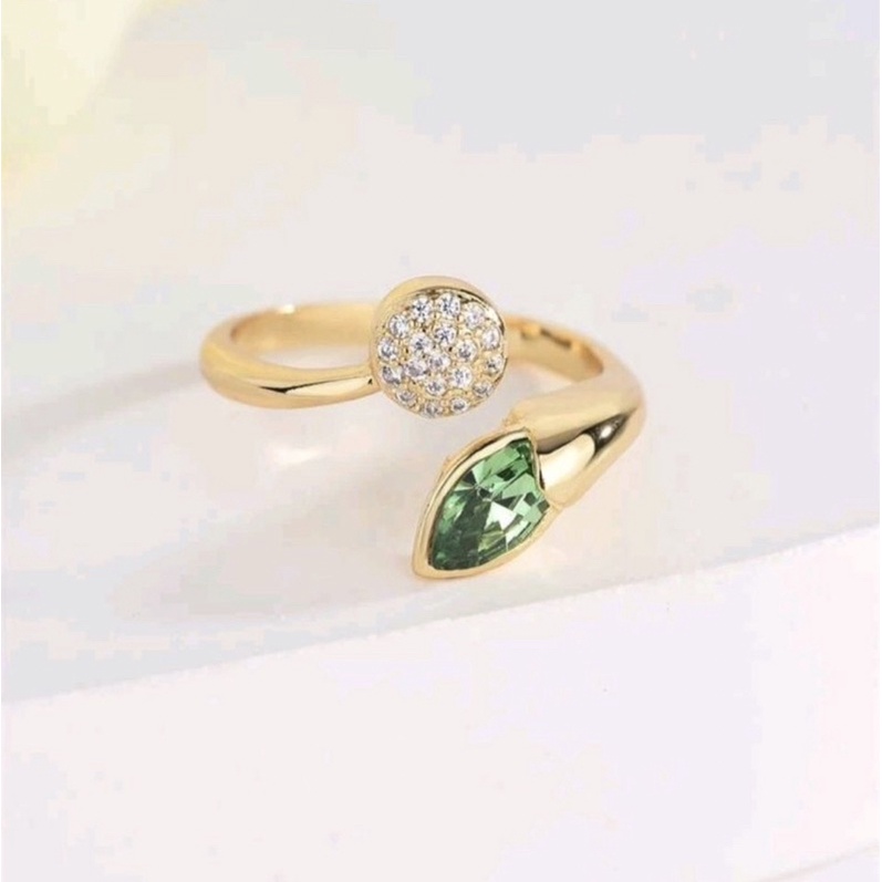 Nhẫn nữ titan cao cấp mạ vàng 18k thời trang