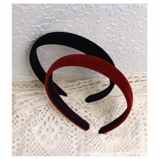 băng đô ,buộc tóc scrunchies nhung đỏ đen
