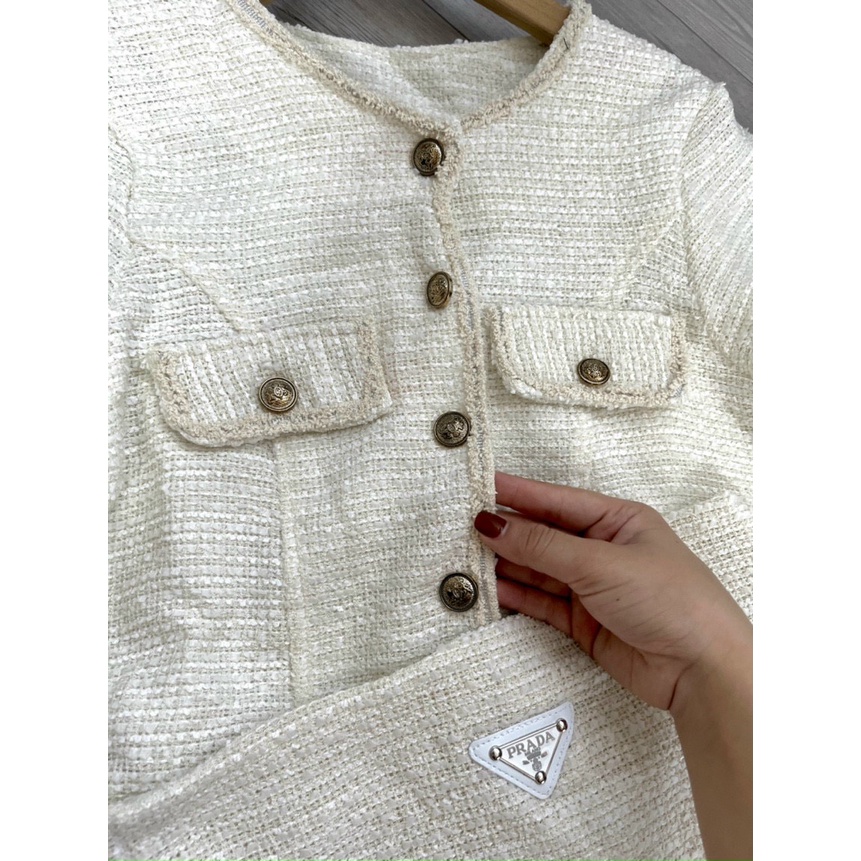 Set Dạ Thiết Kế Prada Quảng Châu Cao Cấp B001