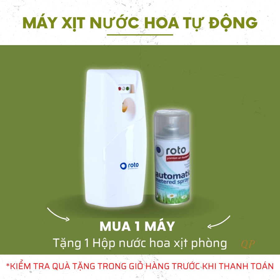 Máy xịt thơm phòng tự động, hương thơm dịu nhẹ, thay lõi 300ml Roto RT815 RT816 (chưa bao gồm nước hoa) - Thế giới giất