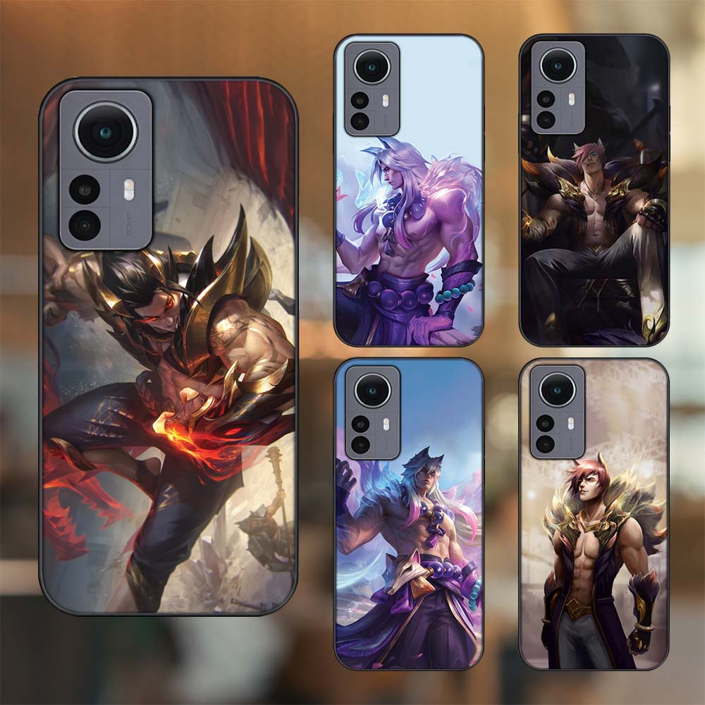 Ốp lưng Xiaomi 12 viền đen in hình Sett Liên Minh Huyền Thoại