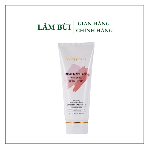 kem body chống nắng Whisis lotion collagen dưỡng trắng