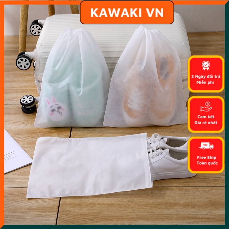 Túi đựng giày đa năng vải không dệt ngăn ngừa bụi bẩn nhẹ thoáng khí , độ bền cao chịu được trọng lượng lớn