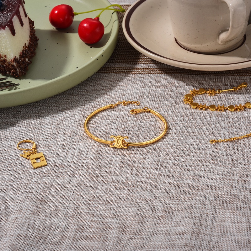 Vòng Tay Mạ Vàng Thời Trang Hàn Quốc Arc de Triomphe Chất Lượng Cao Cho Nữ