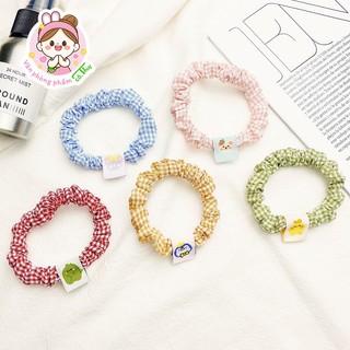 Dây buộc tóc, cột tóc scrunchies hoa quả dễ thương