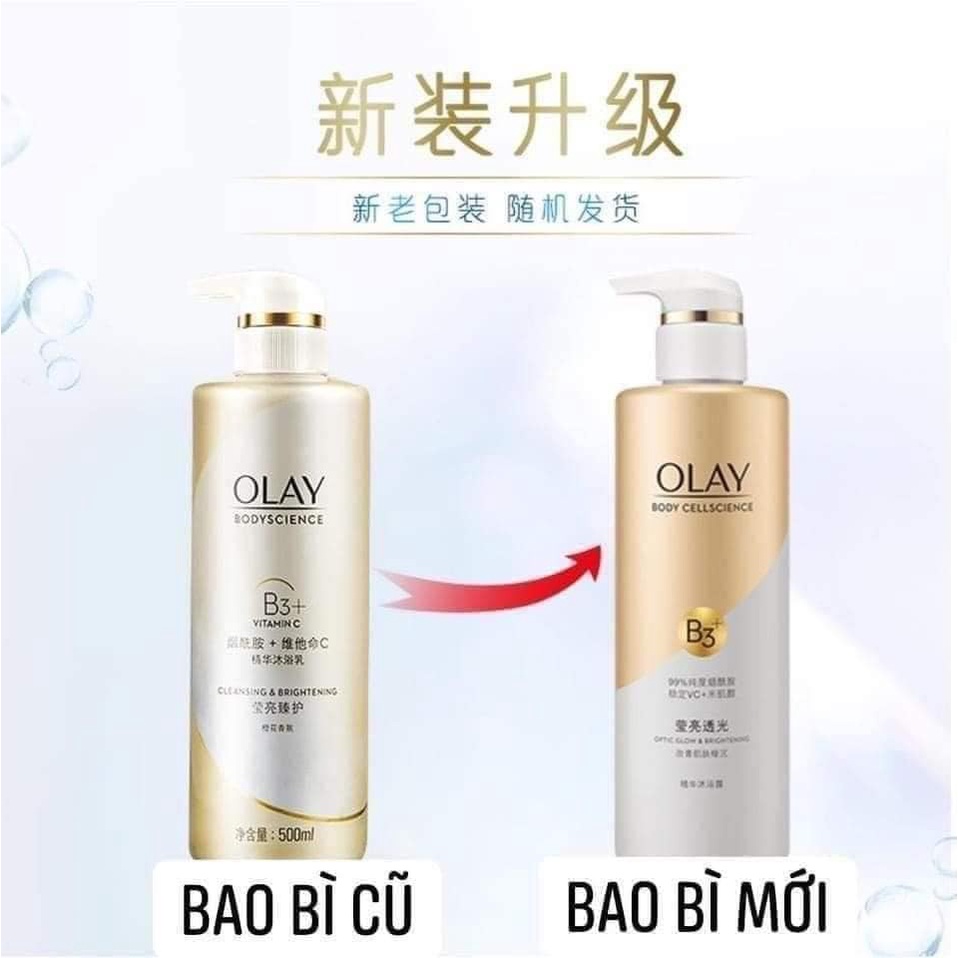 Sữa Tắm Trắng Da Olay B3+ Vitamin C Mẫu Mới - 500ml