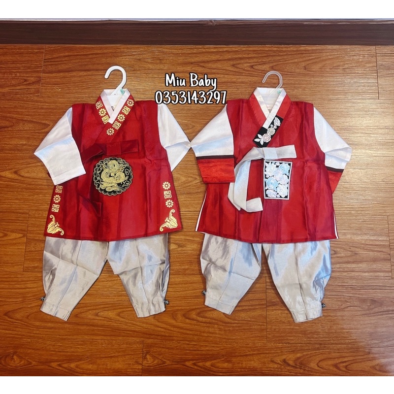 Hanbok bé trai KemLavu hàng thiết kế cao cấp