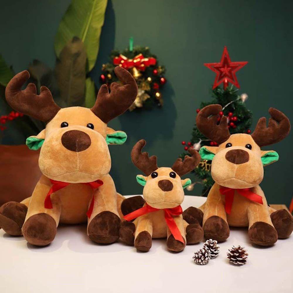 Đồ chơi nhồi bông Hình Tuần Lộc Giáng Sinh Trang Trí Nhà Cửa
