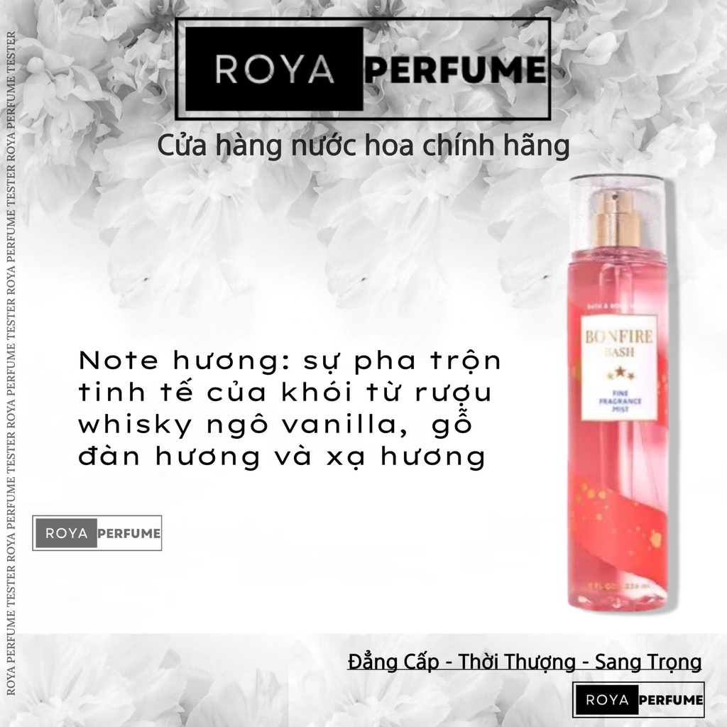 -ROJA- Xịt toàn thân Body Mist Bath & Body Works - Bonfire Bash  -ROJA-