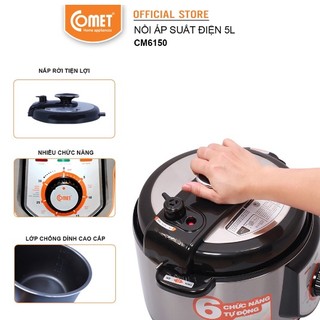 Nồi áp suất điện COMET CM6150 - 5lit
