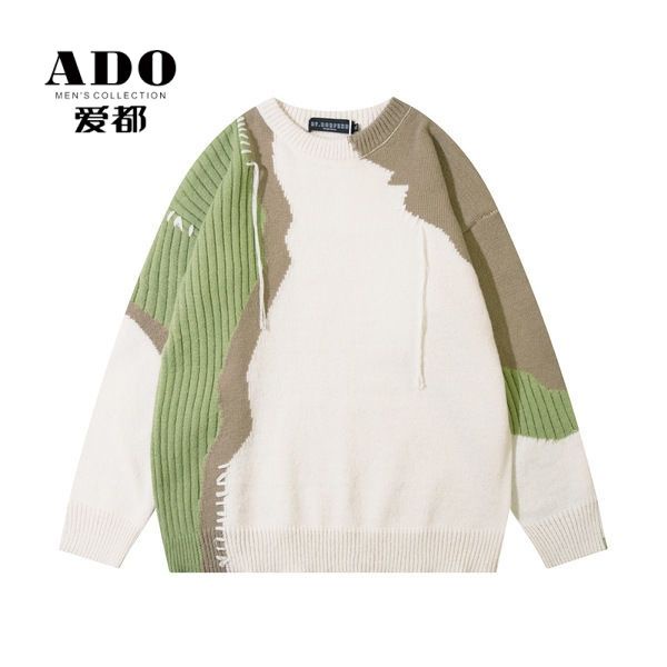 Ado Áo Khoác Sweater Thiết Kế Khâu Tua Rua Đường Phố Mỹ Chính Hãng Cho Nam Và Nữ