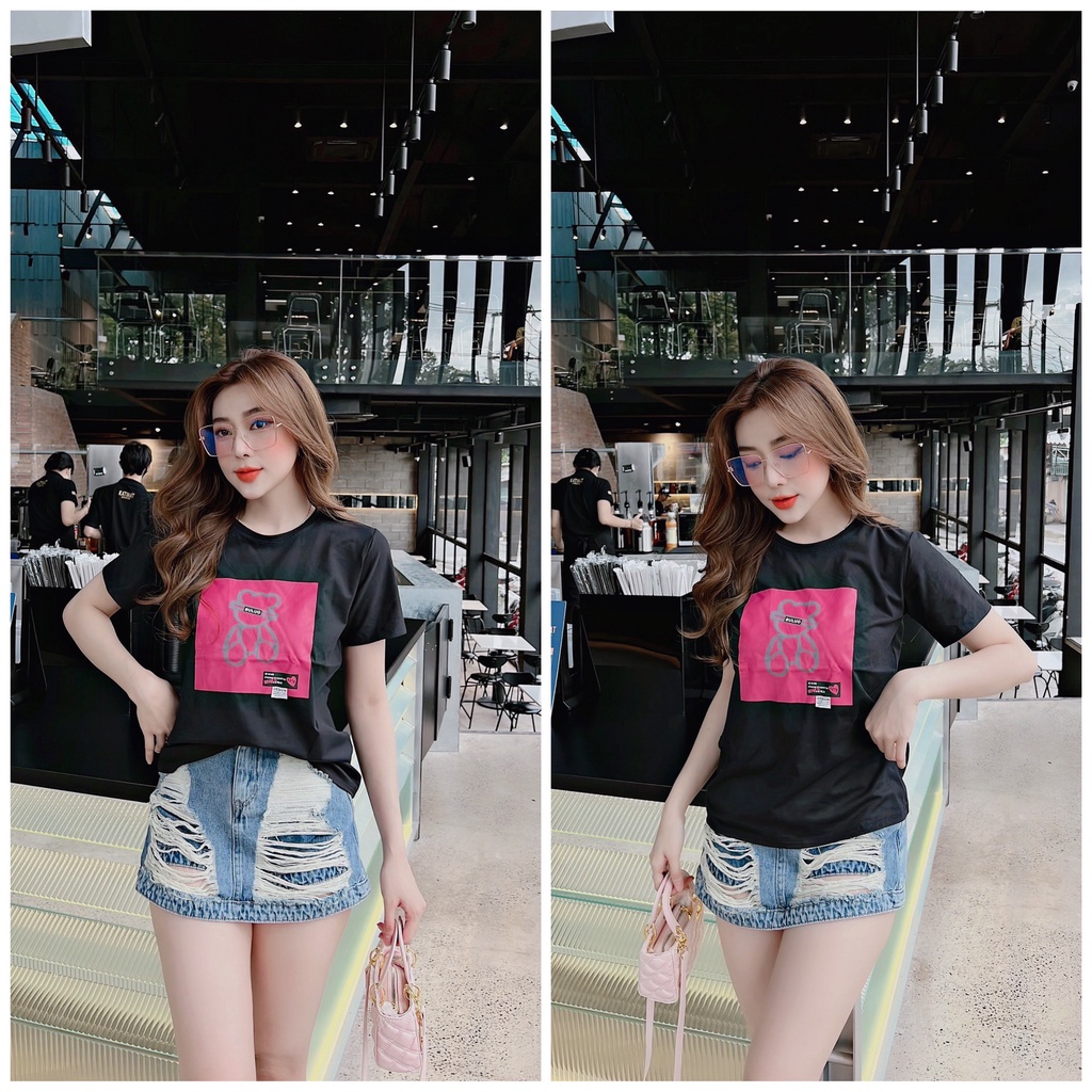 Áo thun thái nữ chất siêu mát form vừa người