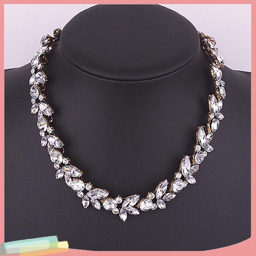 Vòng Cổ Choker Mặt Hoa Đính Đá Phong Cách Vintage Thời Trang Cho Nữ