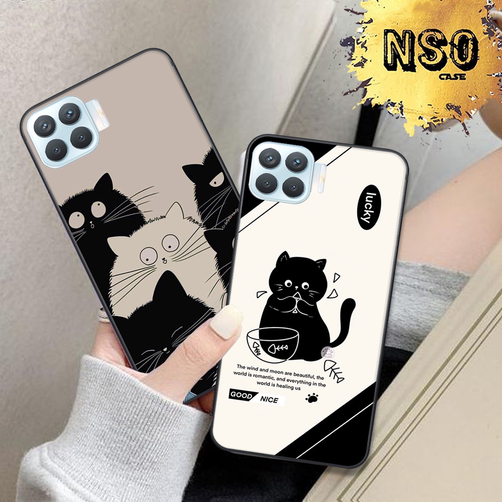 Ốp Oppo A73 - A93 In Hình Họa Tiết Mèo Cute Đáng Yêu Đẹp Hot Trend 2023